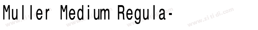 Muller Medium Regula字体转换